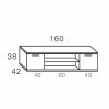 Muebles De Sal N Moblerone | Bajo Tv 160 Cm De 2 Puertas Y 2 Huecos Boston