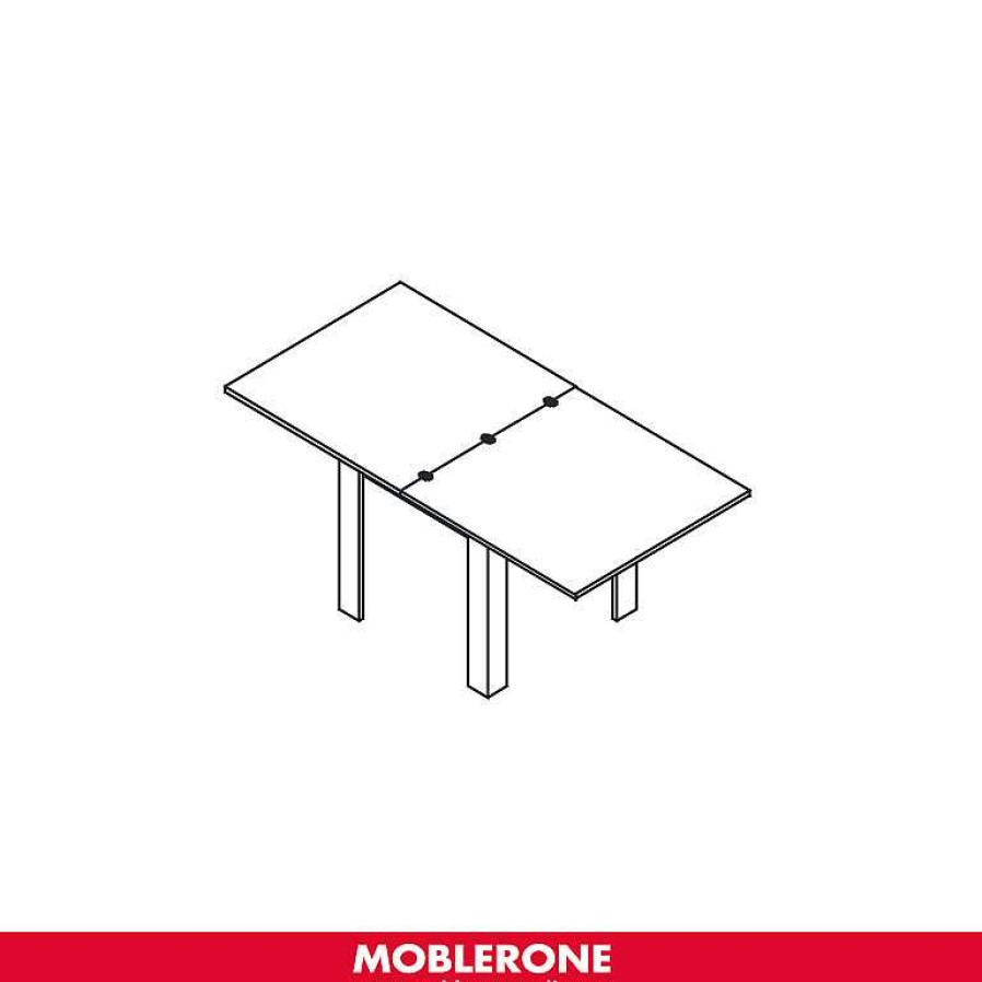 Muebles De Sal N Moblerone | Mesa Cuadrada Extensible River