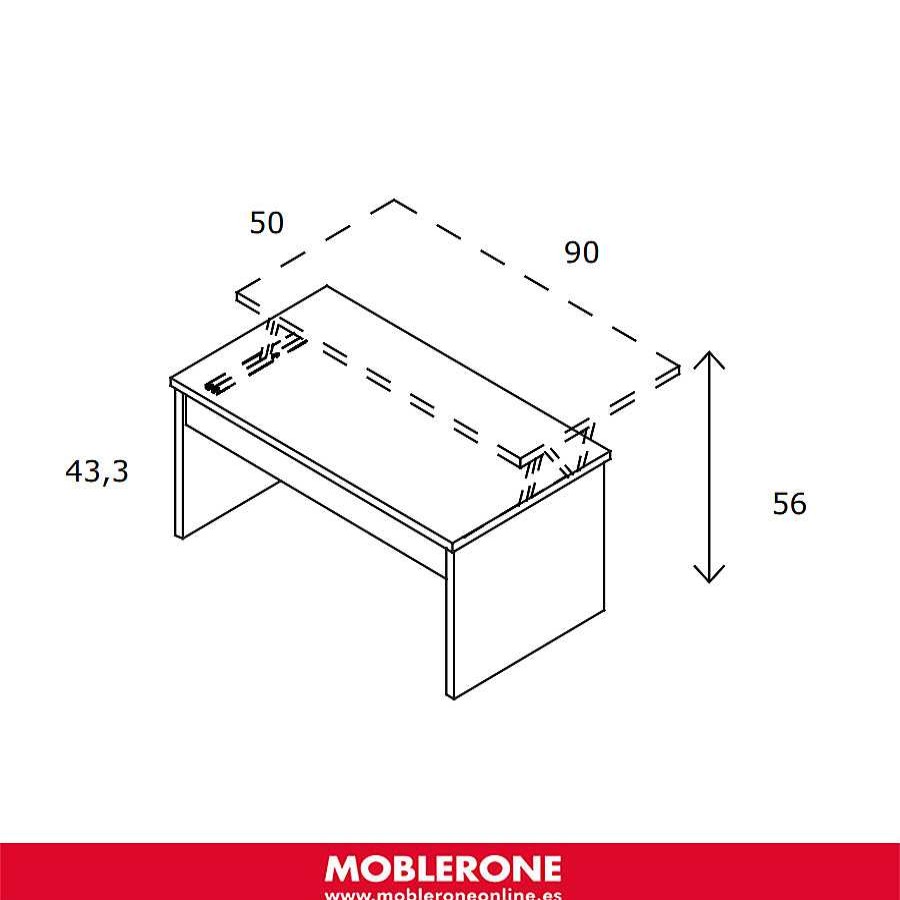 Muebles De Sal N Moblerone | Mesa De Centro Elevable Nuba Milano