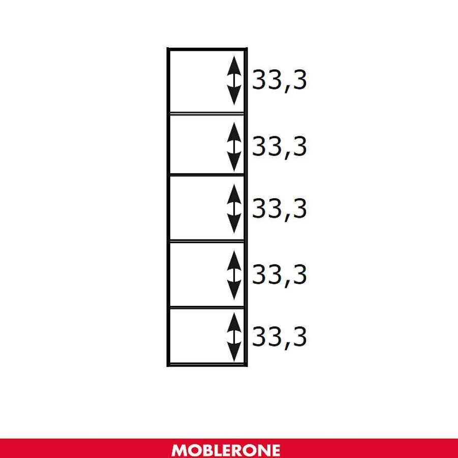 Muebles De Sal N Moblerone | Estanter A 5 Huecos Sin Trasera River