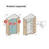 Dormitorios Y Armarios Moblerone Armarios Juveniles | Armario Esquinero Recto-Chafl N Parchis