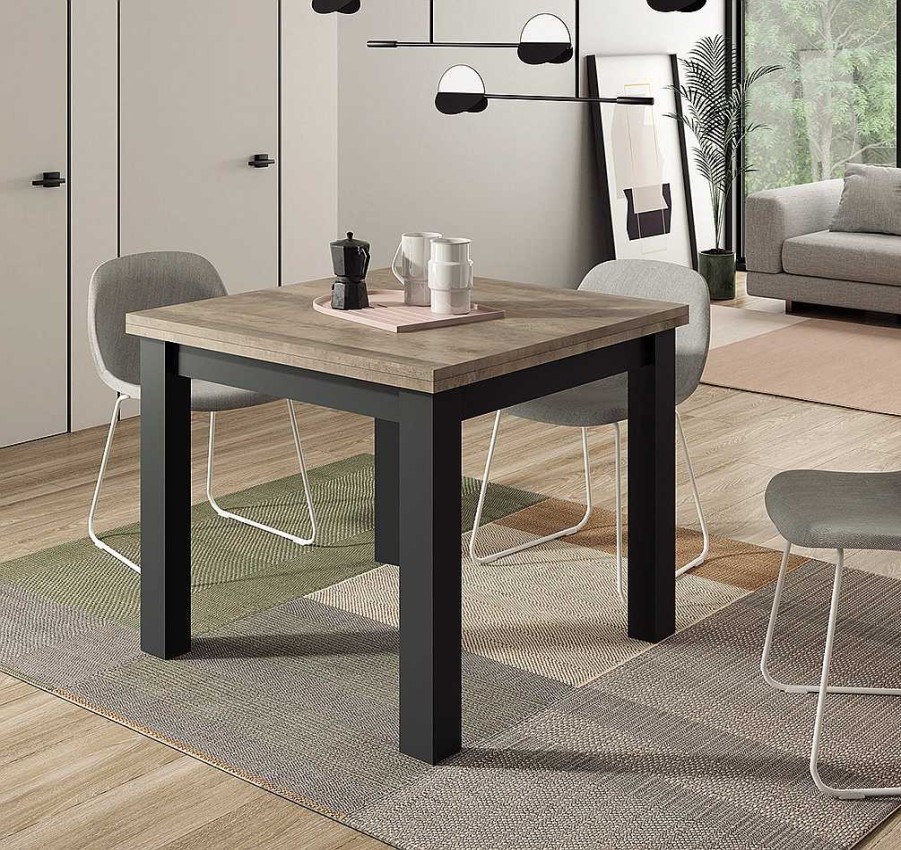 Muebles De Sal N Moblerone | Mesa Comedor Cuadrada Extensible Royal