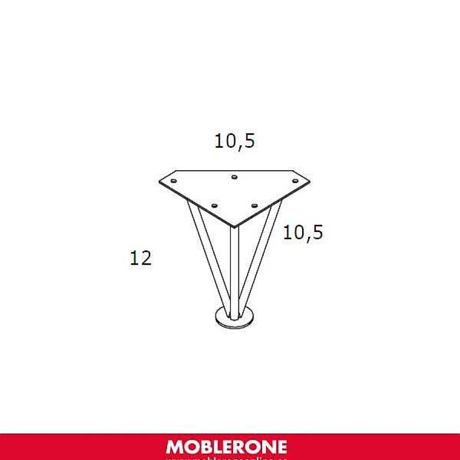 Dormitorios Y Armarios Moblerone Mesitas | Mesita 3 Cajones River