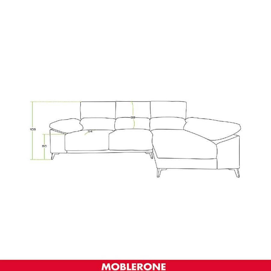 Sof S Moblerone | Chaiselongue Con Asientos Extensibles Venecia