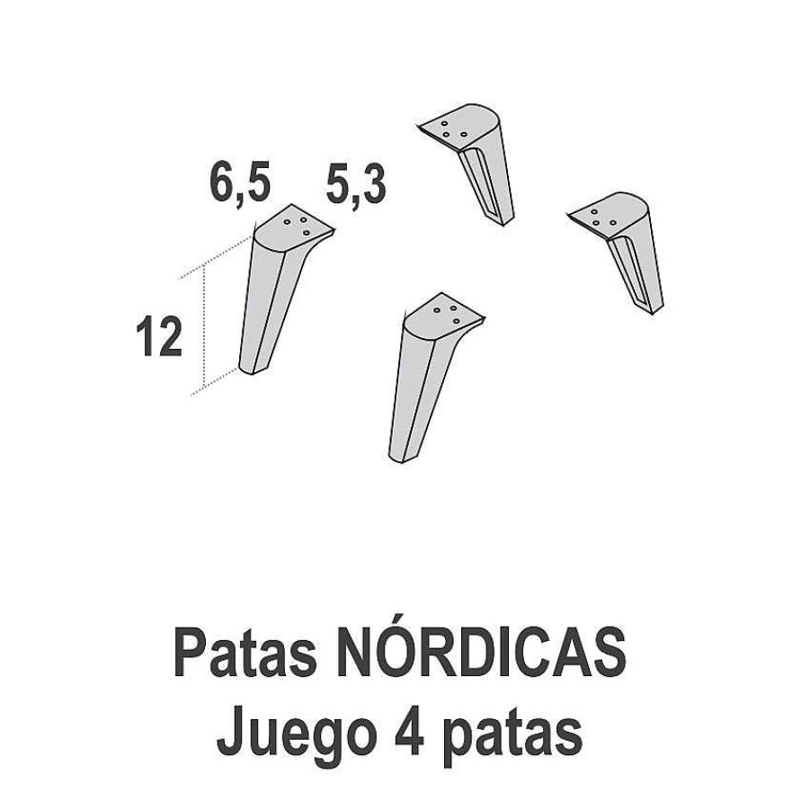 Dormitorios Y Armarios Moblerone C Modas Y Sinfonieres | C Moda Par 4 Cajones Taca (Opcional Patas)