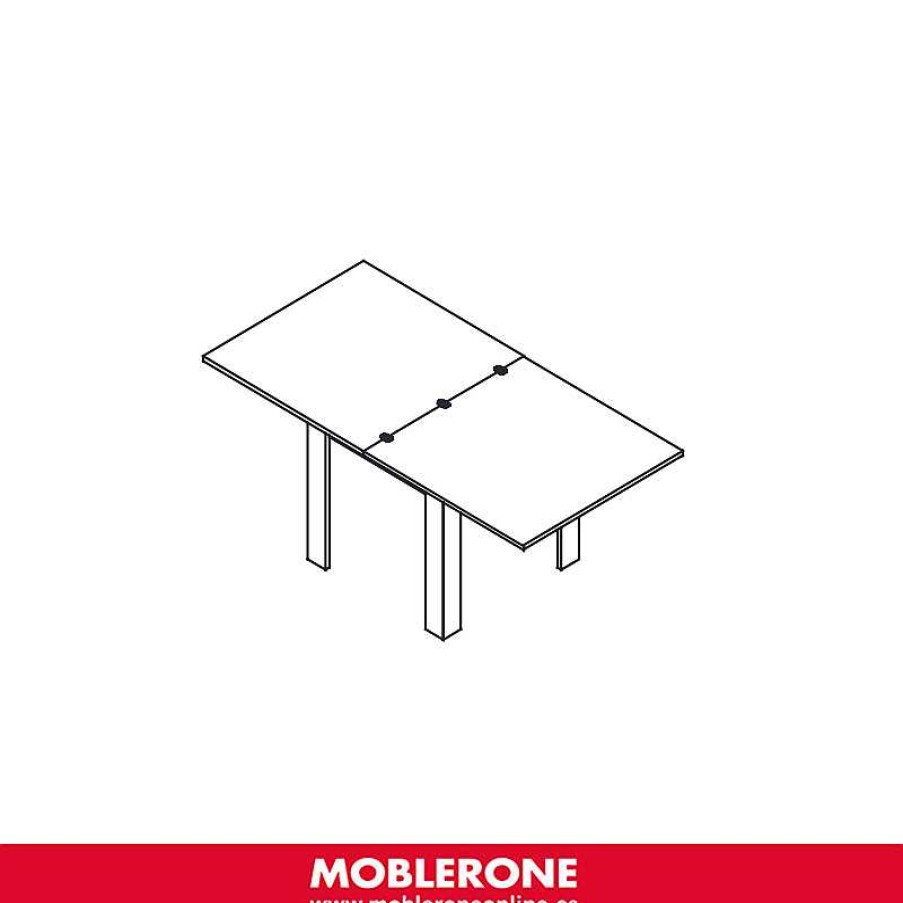 Muebles De Sal N Moblerone | Mesa Comedor Cuadrada Libro Milano