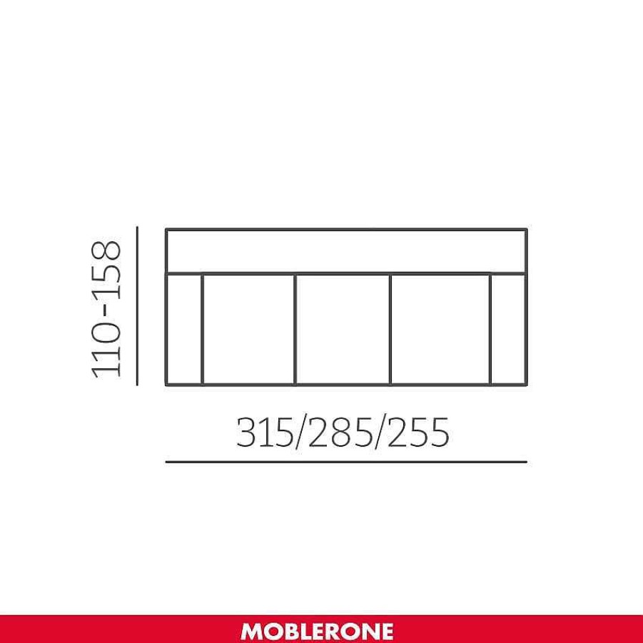 Sof S Moblerone | Sof Deslizante Y Cabezales Reclinables Viena