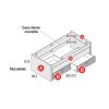 Dormitorios Y Armarios Moblerone Camas Compactas | Compacto Recto Cama Desplazable Oculta Y 2 Cajones Con Ruedas Games