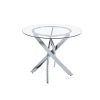 Muebles De Sal N Moblerone | Mesa De Comedor Fija Redonda Cristal Zunder