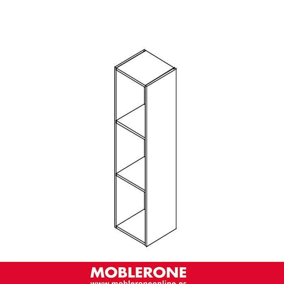 Muebles De Sal N Moblerone | M Dulo Alto 3 Huecos (Horizontal O Vertical) Milano