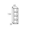 Muebles De Sal N Moblerone | Estanter A 4 Huecos Boston