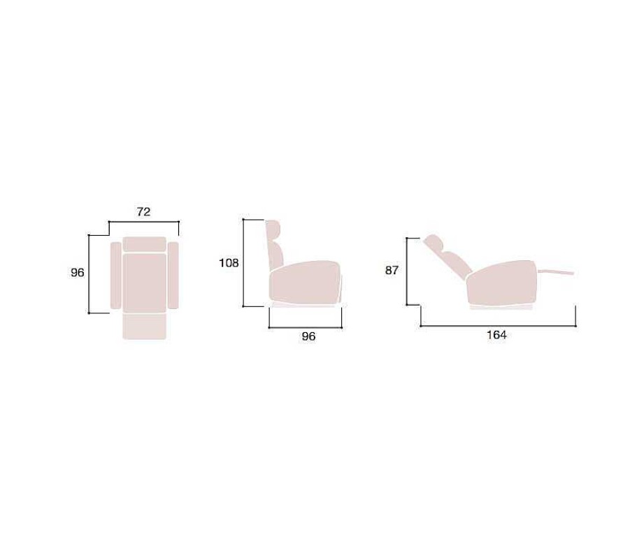 Sof S Moblerone | Butaca Relax Manual Cenia