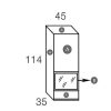 Muebles De Sal N Moblerone | Alto 1 Puerta Cristal 45 Ice