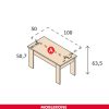 Muebles De Sal N Moblerone | Mesa Centro Elevable 100 Cm River