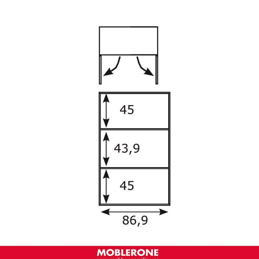 Muebles De Sal N Moblerone | Mueble Auxiliar Con 4 Puertas River