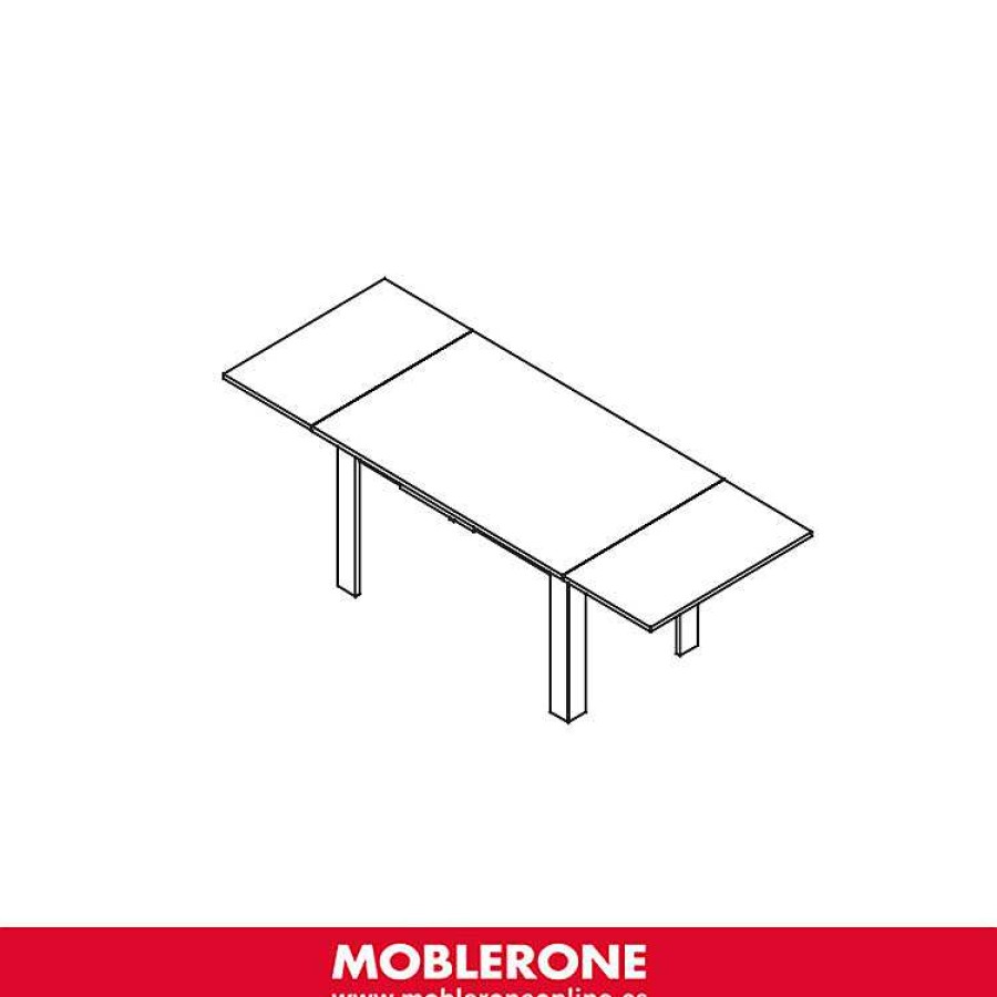 Muebles De Sal N Moblerone | Mesa Comedor Rectangular Extensible Milano