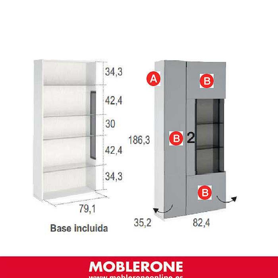 Muebles De Sal N Moblerone | M Dulo 2 Puertas London