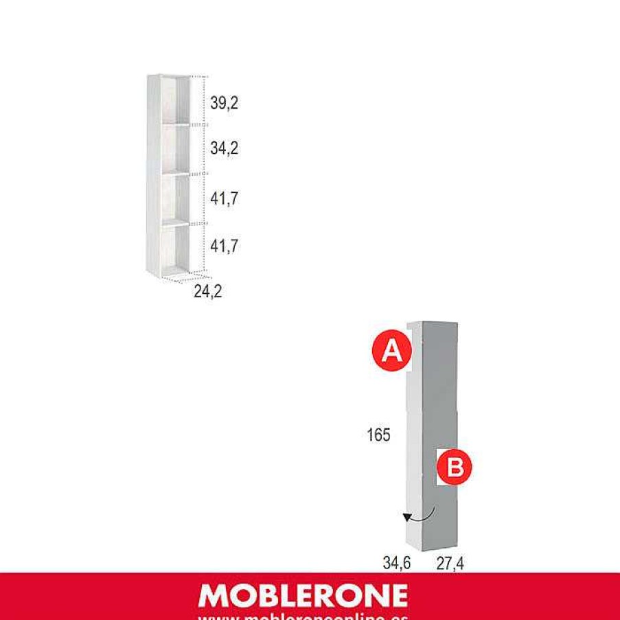 Muebles De Sal N Moblerone | M Dulo Alto 1 Puerta Estrecha London