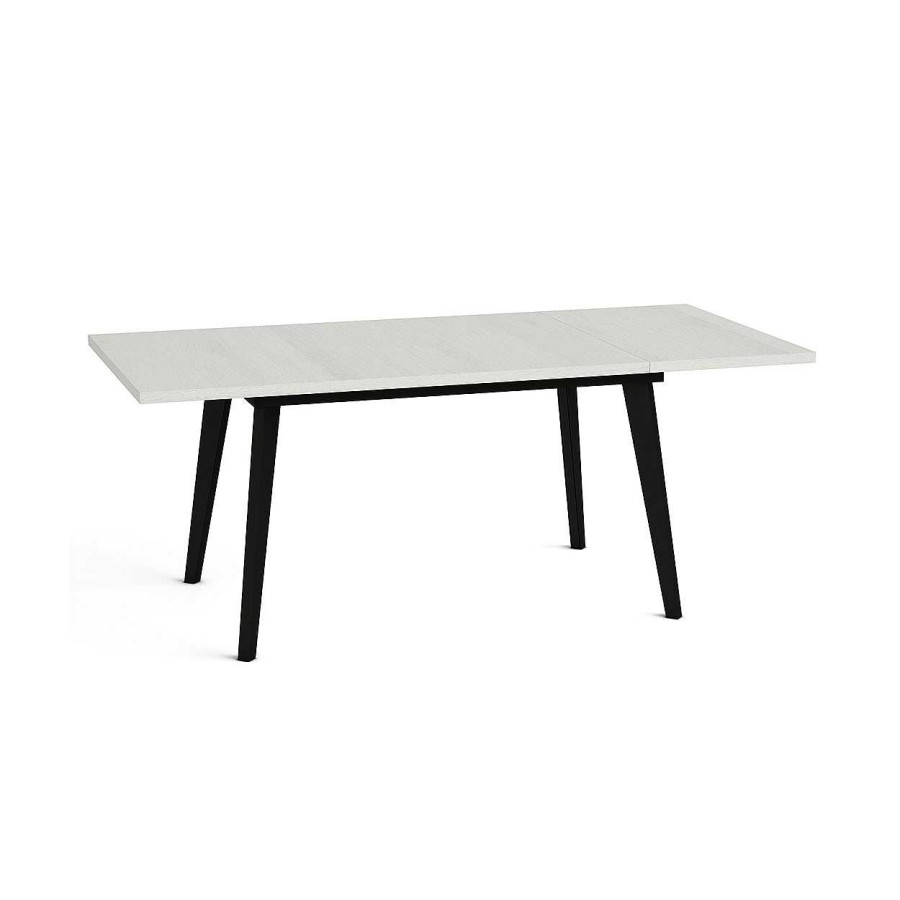 Muebles De Sal N Moblerone | Mesa Extensible Bora Con Patas Met Licas Inclinadas 120(171)X90Cm Y 140(191)X90Cm