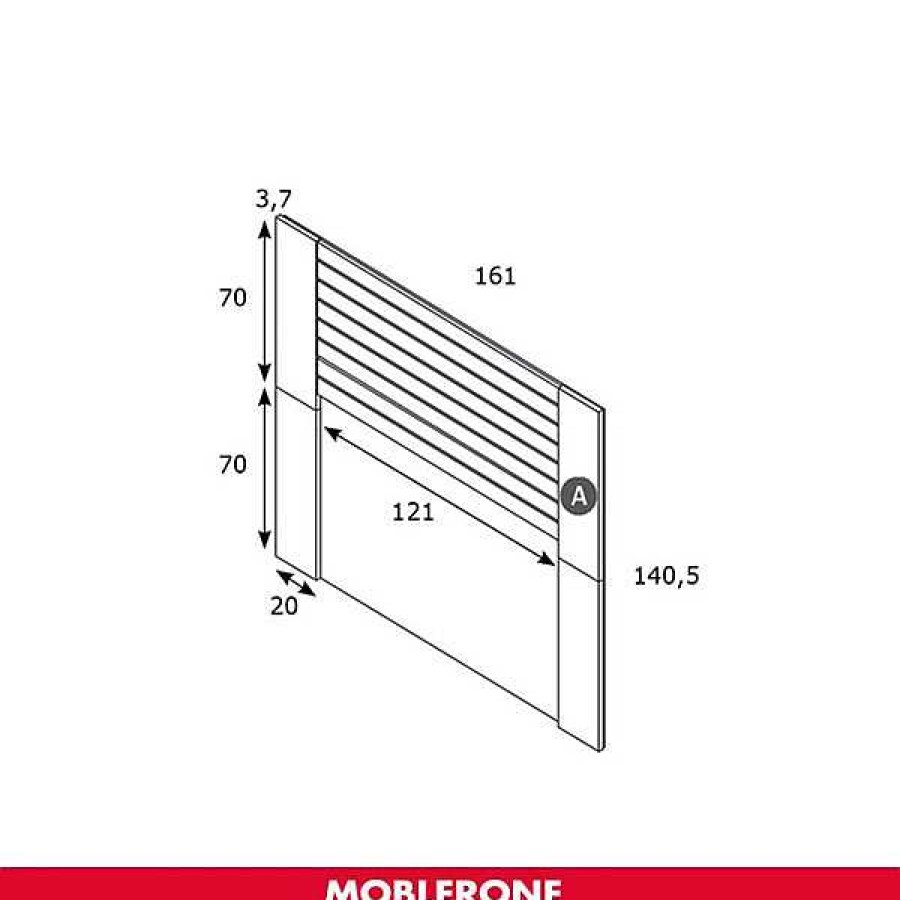 Dormitorios Y Armarios Moblerone Cabeceros De Cama | Cabecero De Cama River 4 (Para Cama 135 Y 150 Cm)