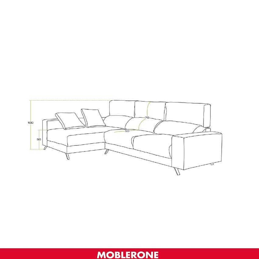 Sof S Moblerone | Chaiselongue Con Asientos Extensibles Berlin