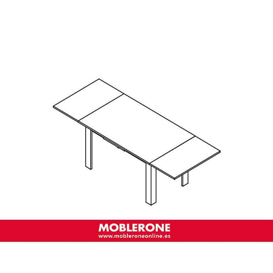 Muebles De Sal N Moblerone | Mesa Comedor Rectangular Extensible River