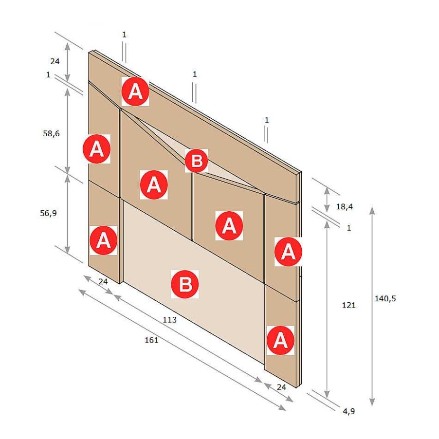 Dormitorios Y Armarios Moblerone Cabeceros De Cama | Cabezal Wall Cairo