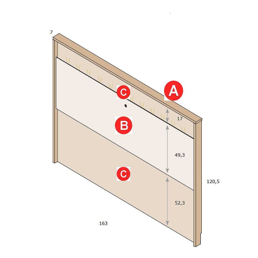 Dormitorios Y Armarios Moblerone Cabeceros De Cama | Cabezal Jota (Con Led) + Laterales Minix Cairo