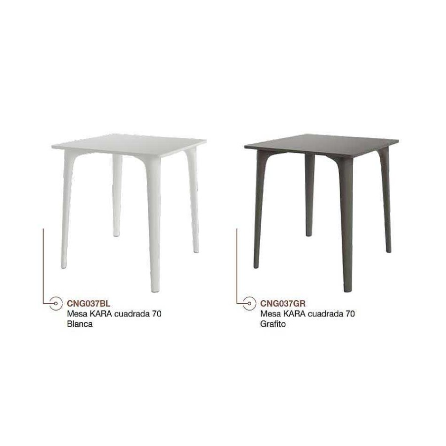 Muebles De Sal N Moblerone | Mesa Cuadrada Kara