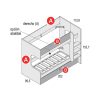 Dormitorios Y Armarios Moblerone Literas Y Trenes | Litera 3 Camas Games