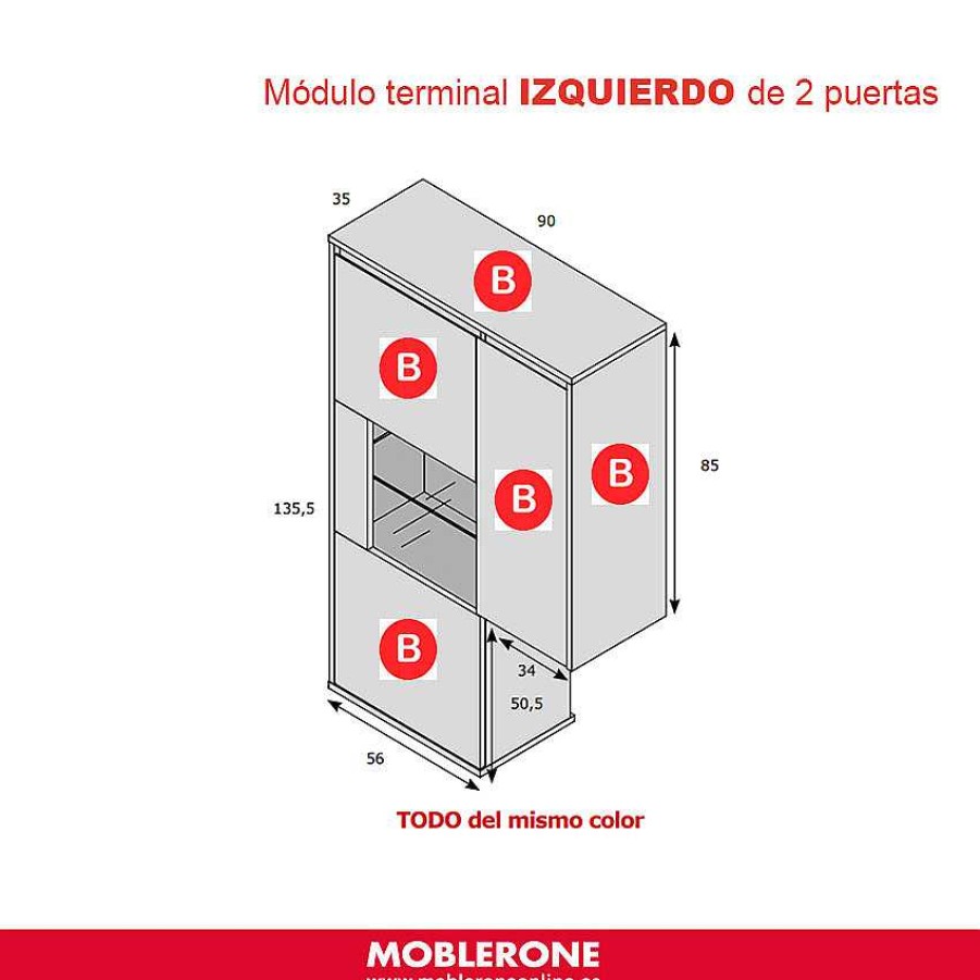 Muebles De Sal N Moblerone | Composici N De Sal N Milano 6