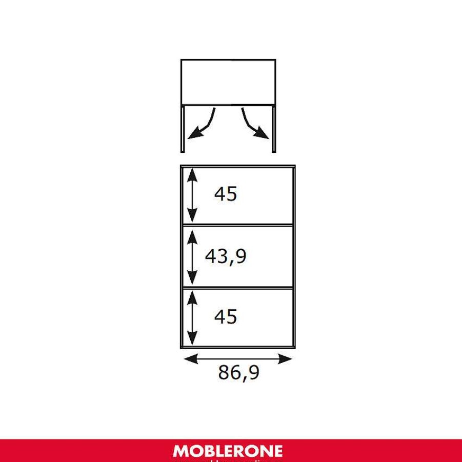 Muebles De Sal N Moblerone | Mueble Auxiliar Puertas Con Cristal River