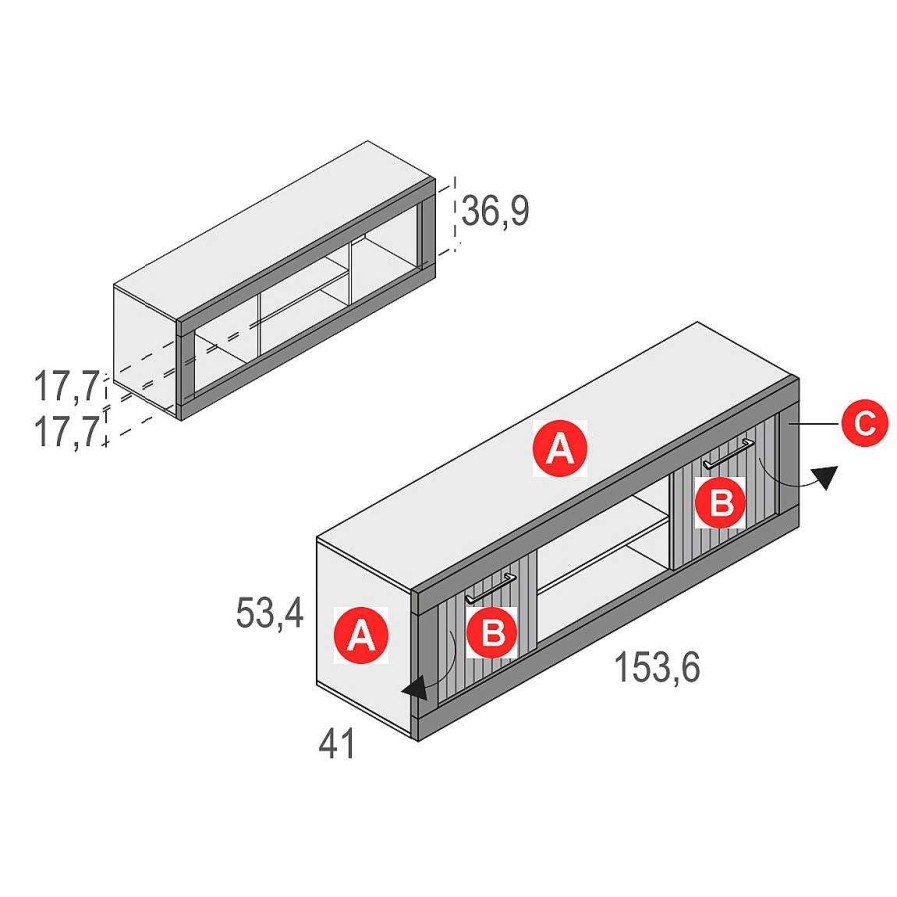 Muebles De Sal N Moblerone | Composici N De Sal N Denver 2