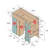 Dormitorios Y Armarios Moblerone Literas Y Trenes | Litera Con Armario Y Zona De Estudio Parchis