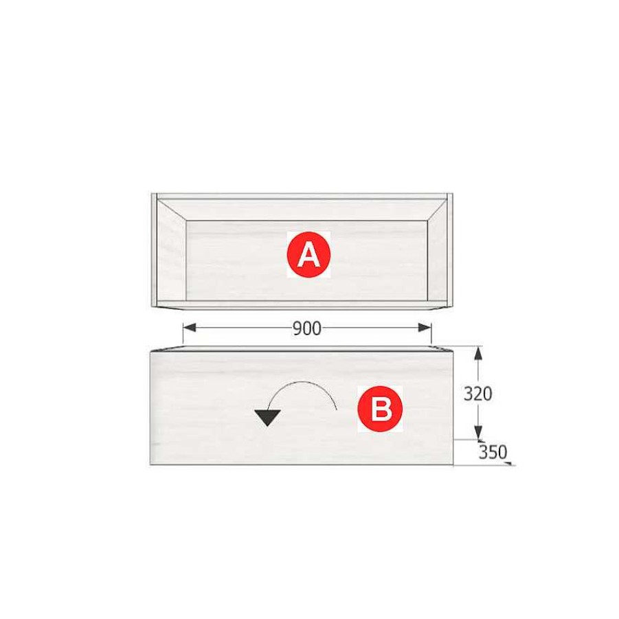 Muebles De Sal N Moblerone | Alto 1 Puerta Abatible Nature