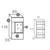 Muebles De Sal N Moblerone | Bajo 1 Puerta Cristal Vertical Ice