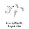 Dormitorios Y Armarios Moblerone Mesitas | Mesita 2 Cajones Con Patas Itaca 1