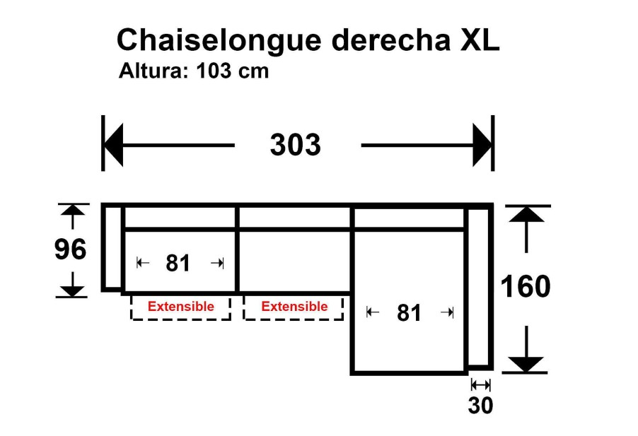 Sof S Moblerone | Chaiselongue Queen