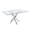 Muebles De Sal N Moblerone | Mesa De Comedor Fija Cristal Zunder