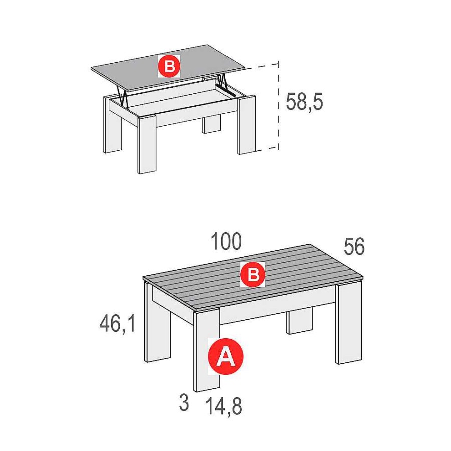 Muebles De Sal N Moblerone | Composici N De Sal N Denver 4