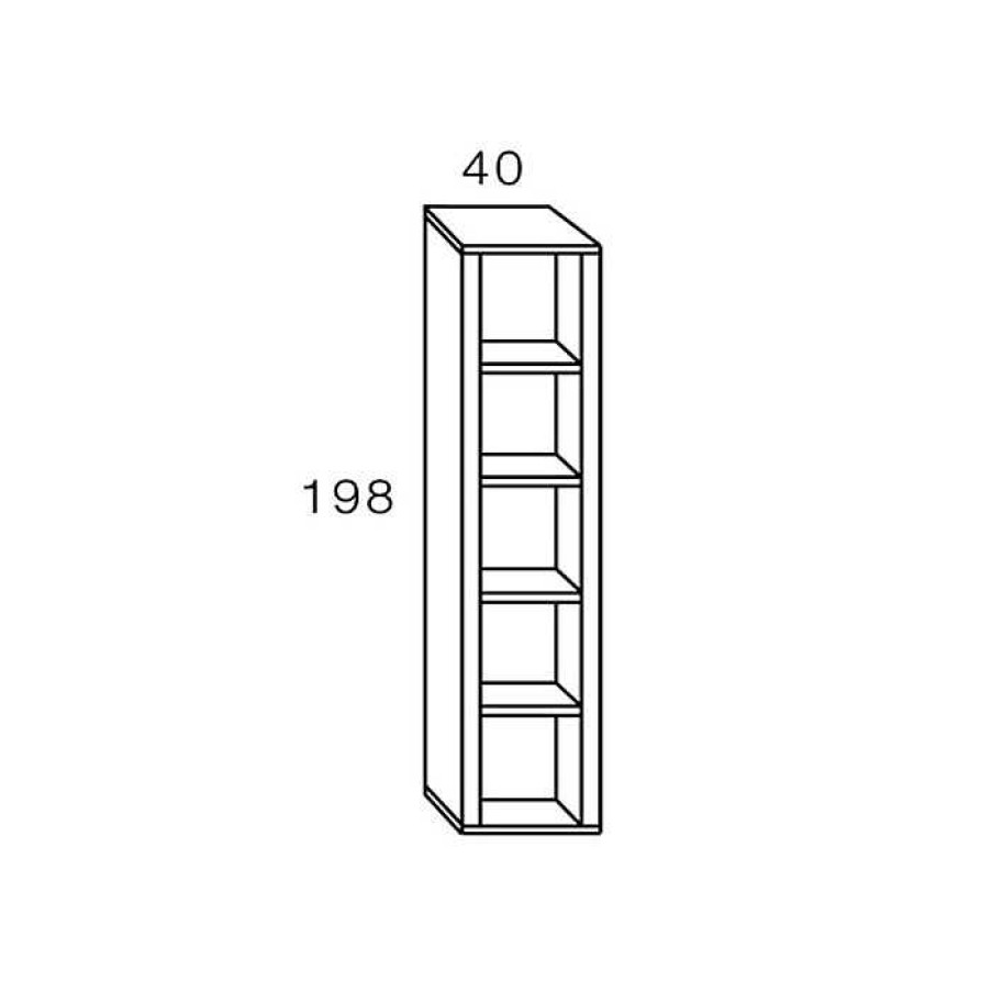 Muebles De Sal N Moblerone | Estanter A 5 Huecos Boston