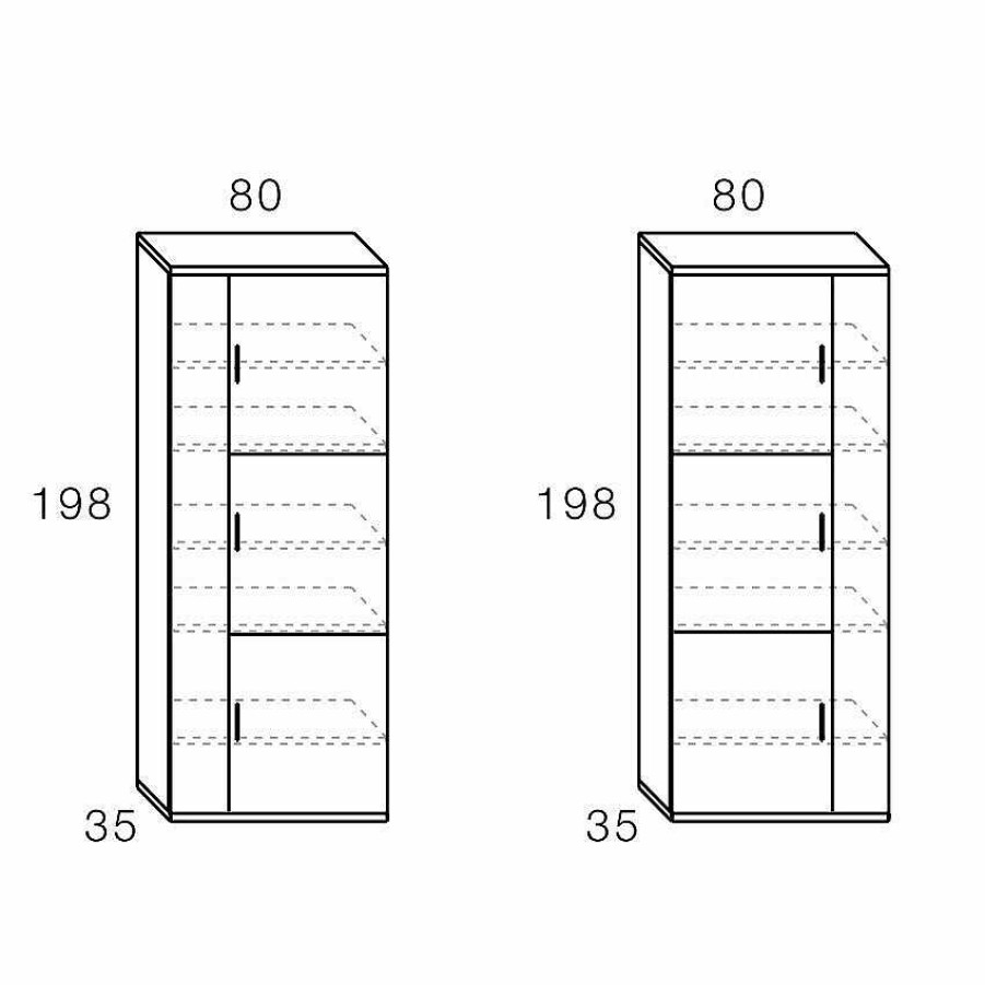 Muebles De Sal N Moblerone | Mueble Bajo 4 Puertas Asim Tricas Boston